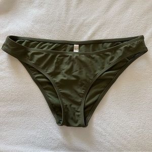 Express Olive Green Bikini Bottoms